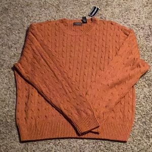 NWT Men’s Saddlebred sweater, size L, Spice color